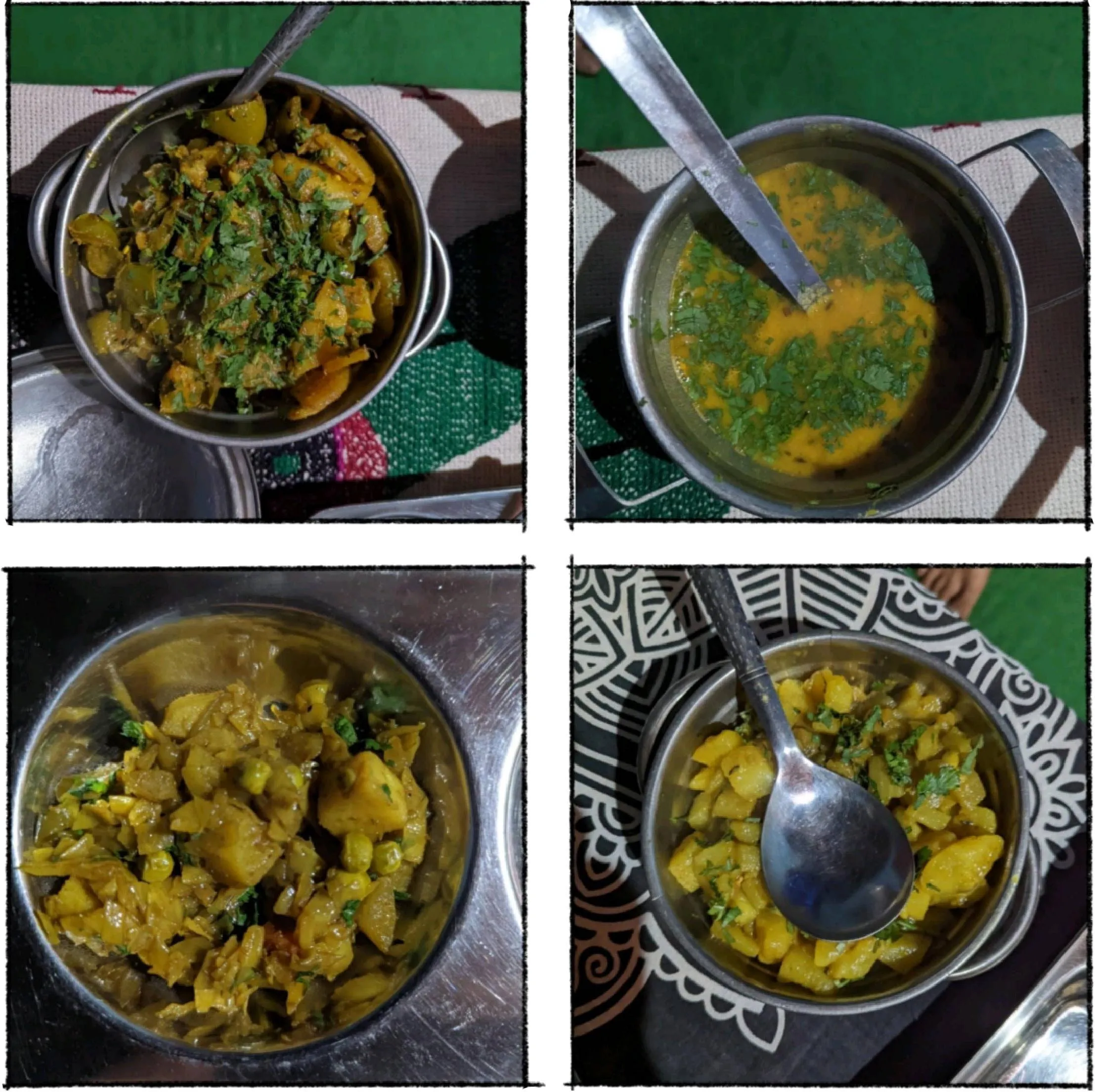 Organic vegetarian Kumaoni meals from the kitchen garden